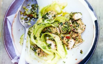 Poulet pesto et courgettes
